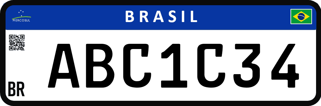 Placa Mercosul de carro